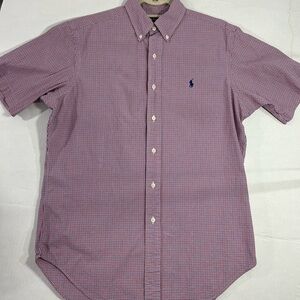 RALPH LAUREN MENS SHORT SLEEVE BUTTON SHIRT